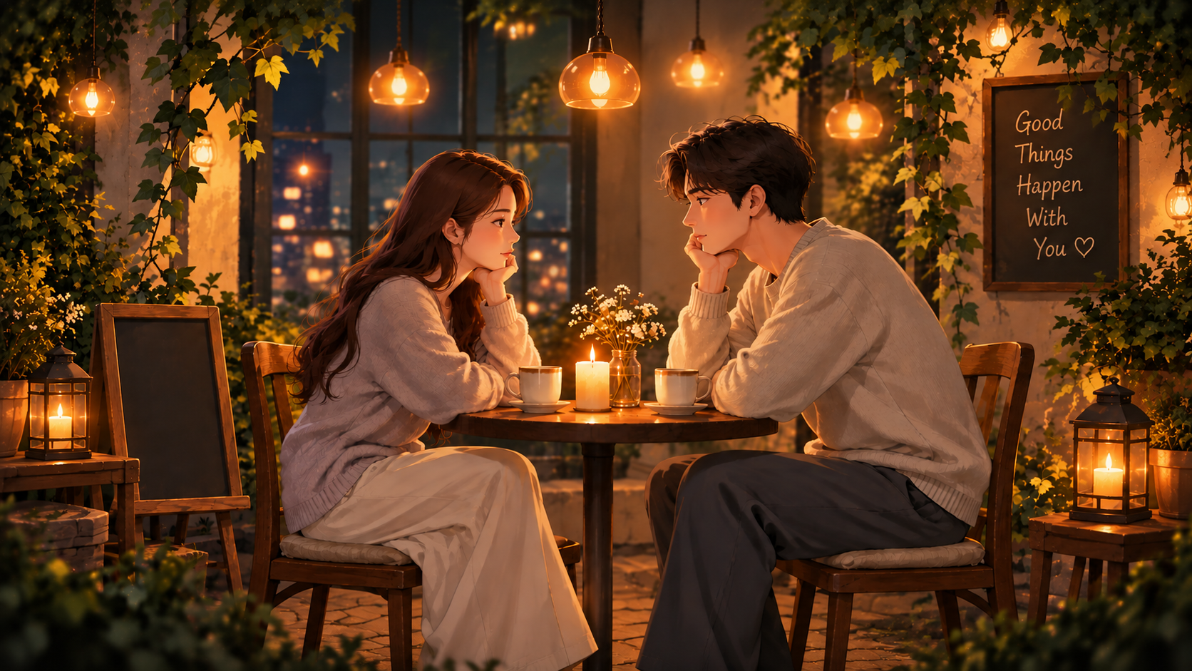 Tryst - Two people meeting in real life